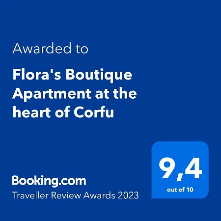 Flora's Boutique At The Heart Of Corfu Lägenhet